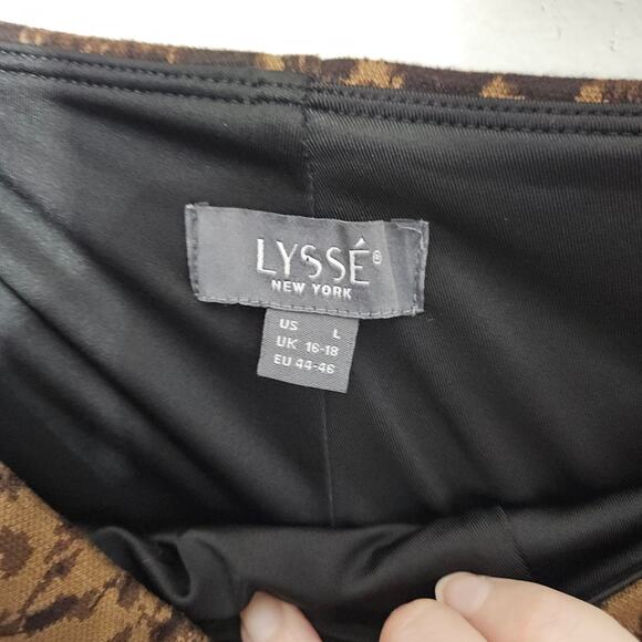 Lysse Snake Skin Print Leggings Pants High Waisted Designer Thick Size Large - Picture 5 of 6